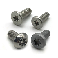 Vis à tête cylindrique fraisée Torx à six pans creux en acier inoxydable avec goupille de sécurité Vis antivol Torx étoile avec goupille