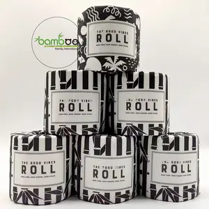 Custom Embossed Toilet Paper Tissue Eco Commercial Bathroom Using Paper Tissue