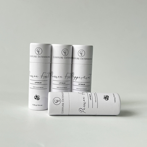 Tubo de papel de bálsamo labial biodegradable personalizado embalaje ecológico reciclable a granel cilindro de cartón Kraft caja de lápiz labial privado - Product Image 4