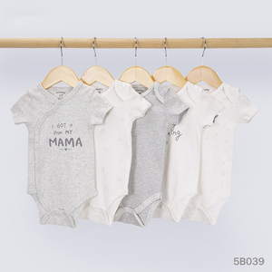 Conjunto de Ropa de 5 Piezas para Bebé Niña, 100% Algodón, Mono Moderno para Primavera - Product Image 2