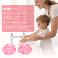 Mini barres de savon en gelée avec des formes personnalisées hypoallergéniques au parfum doux de baies pour les peaux sensibles