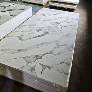 Panneau mural en <span class=keywords><strong>PVC</strong></span>, feuille <span class=keywords><strong>de</strong></span> marbre UV, imitation bois - Product Image 3