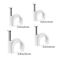 Ventes directes en plastique cercle rond serre-câble gestion des fils pince en plastique support de fil électrique cercle pinces de câble