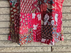 Women's Required Best Handmade Customize Cotton Quilted Kantha Jacket Indian Block Print Boho Vest for Women Winter Coat - Product Image 2