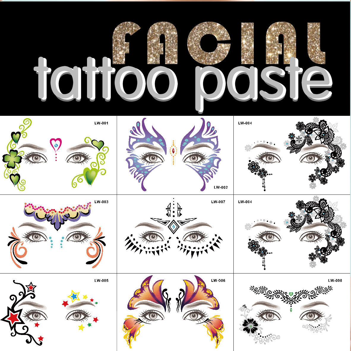 Vibrant Designs \u0026 Durable la face tattoo for Creative Expression, image size:1182x1182