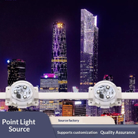 Source de lumière LED pleine couleur 24V DC 30mm, boîtier PC, indice d'étanchéité IP67, éclairage extérieur pour façade de bâtiment, garantie 3 ans