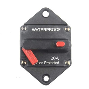 <span class=keywords><strong>Disjoncteur</strong></span> 12V 24V 32V DC 150A avec <span class=keywords><strong>bouton</strong></span> <span class=keywords><strong>rouge</strong></span> réinitialisation manuelle IP65 pour moteurs de pêche à la traîne de camions automatiques - Product Image 2