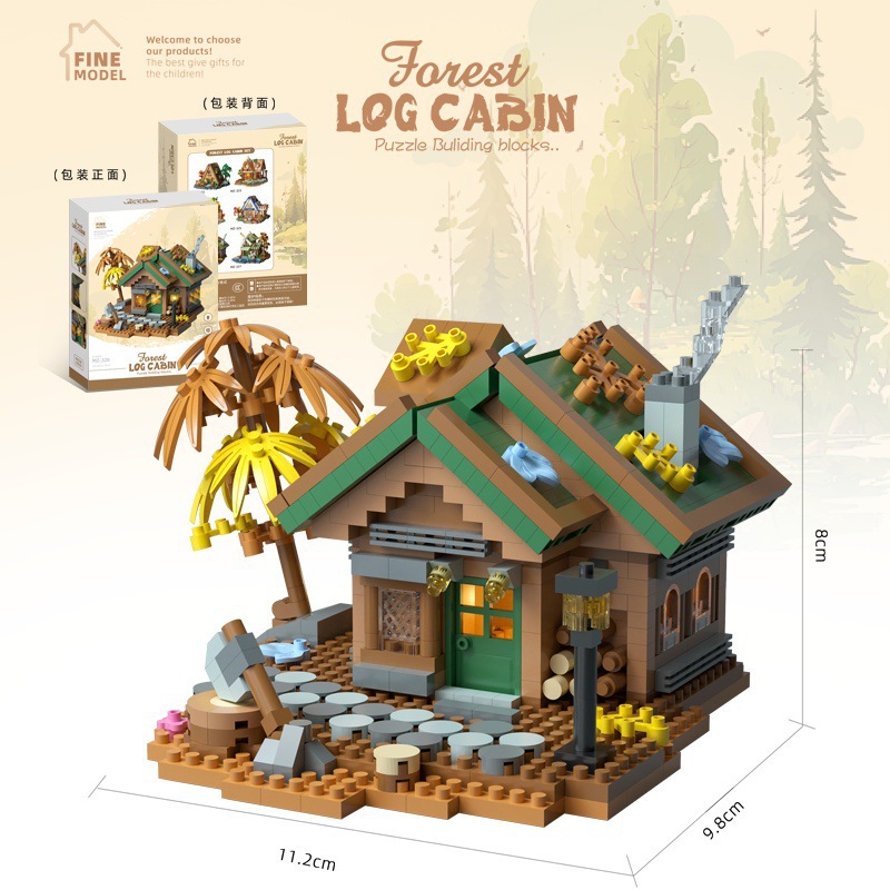 Mz-326 cabane dans les arbres forestiers-781 granulés