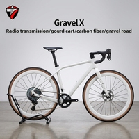 Vélo Gravel X Léger Melon 10,1 kg Cadre Carbone WheelTop Rigide 13 vitesses Dérailleur Électronique Sans Fil Freins à Disque Hydrauliques