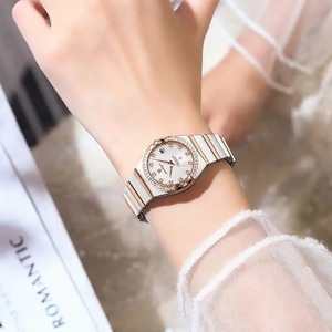 Reloj de Pulsera Analógico de Lujo para Mujer, Resistente al Agua 3ATM, de Cuarzo, con Correa de Acero Inoxidable, para Negocios - Product Image 6