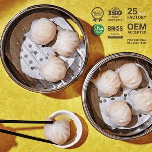 Dumplings Congelados al por Mayor, Har Gow Instantáneos Precocidos, <span class=keywords><strong>Dim</strong></span> <span class=keywords><strong>Sum</strong></span> Listo para Cocinar al Vapor, Dumplings Chinos de Camarones para Cadenas de Tiendas - Product Image 2
