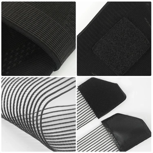 Attelle de soutien du genou – Manchon de compression avec coussinet en gel de silicone et stabilisateurs à ressorts – pour la course à pied, le volley-ball, le basketball, la gym, etc. - Product Image 6