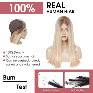 Pelucas Judías Rubias Kosher con Encaje HD de Fabricante Europeo de Cabello, Doble Trama y Puntas Llenas - Product Image 6