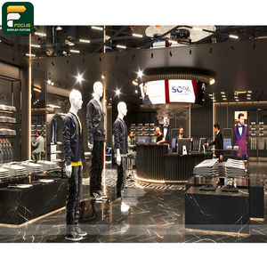 Étagère murale flottante moderne pour vêtements, présentoir de magasin de prêt-à-porter, meuble de présentation pour suspendre les vêtements - Product Image 4