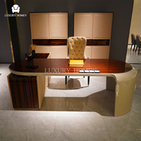 Meubles de bureau à domicile de style moderne italien de luxe, style tendance, salle d'étude, PDG, directeur général
