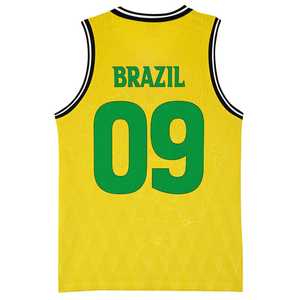 Maillots personnalisés de numéro d'équipe Brésil Football Basketball Enfants Tops pour Garçons Filles Sports Wearable Game Day Outfit - Product Image 5