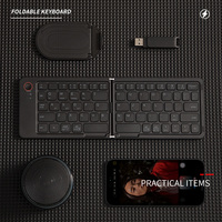 Ensemble cadeau technologique VIP à offrir : Clavier pliable + Clé USB + Batterie externe – Idées cadeaux pour PDG et dirigeants