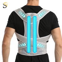 Correcteur de posture ergonomique SHILION, soutien lombaire élastique pour les épaules, pour une utilisation quotidienne assise ou debout, OEM ODM