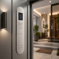 Panel Panggil Lift Apartemen/Villa Baja Anti Karat Kustom OEM, Tombol Mekanis, Suku Cadang Lift, Desain Tradisional untuk Rumah