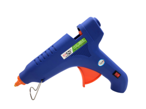 مسدس غراء حراري 60 واط ببطارية قابلة لإعادة الشحن، متعدد الألوان والقوة، متعدد الاستخدامات للمعادن والورق والبلاستيك، أزرق - Product Image 5
