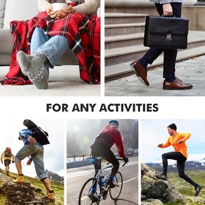 Breathable Cycling <b>Socks</b> High Cut Comfortable <b>Moisture</b> Wicking Cushioned Sole Multi Color for Men Women Road Biking Sports - Product Image 6