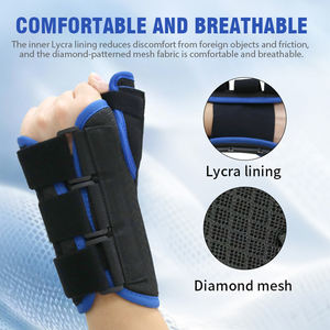 Penyangga Pergelangan Tangan dan Jempol yang Dapat Disesuaikan untuk Terapi Carpal Tunnel, Penyangga Tangan Medis untuk Pereda Nyeri, Pasokan Pabrik OEM Ortopedi - Product Image 5