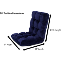 Siège de sol de canapé de jeu pliable OEM/ODM avec dossier réglable, chaise longue rembourrée et paresseuse