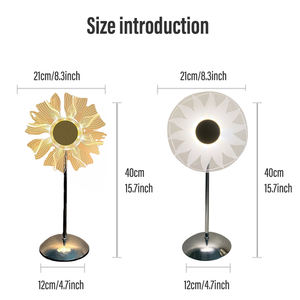 Nouveauté Tournesol Lampe décorative design Salon Chambre à coucher Lampe de table moderne en acrylique - Product Image 5