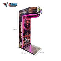 LEON Sports Machine de frappe électronique à monnayeur personnalisable pour parcs d'attractions, avec système de récompense, version anglaise, garantie 1 an