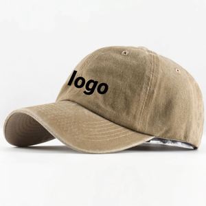 Gorra de béisbol de algodón puro lavado, estilo patchwork, desgastada, con revestimiento, para exteriores, de gran venta - Product Image 1