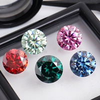 Moissanite Provence Toutes Couleurs Noir Jaune Vert Bleu Rose Gris Rouge Champagne Vente en Gros Pierres de Moissanite Colorées en Vrac
