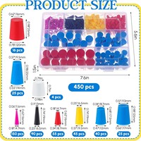 Bouchon en caoutchouc de silicone personnalisable, différentes tailles, pièces d'étanchéité fixes avec embout en caoutchouc naturel, produits en caoutchouc