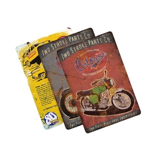 Vintage tin dấu UV in mảng bám trang trí hoặc thu kim loại Thủ công mỹ nghệ cho nhà hoặc văn phòng trang trí - Product Image 3