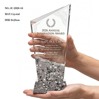 Nouveau design de trophée en cristal de marbre, gravé au laser, durable, moderne, polyvalent, pour la reconnaissance dans diverses occasions