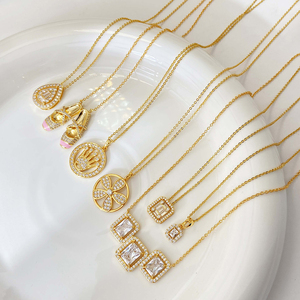 Nouvel Arrivage Simple Bling Géométrique Gouttelettes D'eau Coeur Carré Zircon <span class=keywords><strong>Sublimation</strong></span> Collier Ras Du <span class=keywords><strong>Cou</strong></span> Bijoux Usine Prix <span class=keywords><strong>De</strong></span> Gros - Product Image 6
