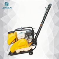 Compacteur à plaque vibrante thermique C90T avec réservoir d'eau, machine de compactage de sol et d'asphalte autoportée