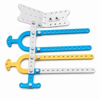 Plaque de jonction droite, plaque de raccordement plate, plaque de connexion pour kit robot, aluminium anodisé, sur mesure OEM