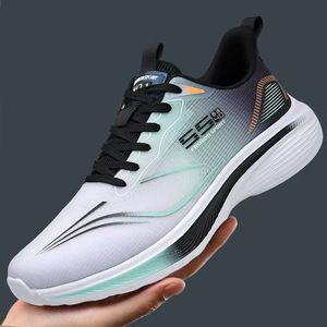 Men's Women's Running Shoes Summer Solid Mesh Upper Soft Bottom Light <b>Sneakers</b> Fashion Color Matching Trendy Breathable Casual - Product Image 3