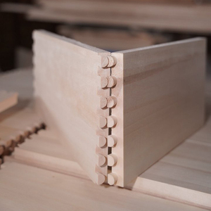 Cassetto in <span class=keywords><strong>Legno</strong></span> Massello con Giunzione a Dita, Scatola per Cassetti in Pioppo con Coda di Rondine - Product Image 1