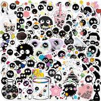 54 autocollants mignons à thème animalier de dessin animé, en PVC, imperméables, auto-adhésifs, pour ordinateur portable, bagages, pour enfants, cadeau