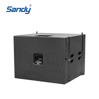 Enceintes Line Array Sandy Audio J08S 18 pouces, étanches, avec caisson de basses, pour concert, église, scène, système de sonorisation