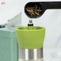 Mini moulin à thé matcha portable, nouveau design, broyeur à thé matcha avec récipient visible, lame en céramique