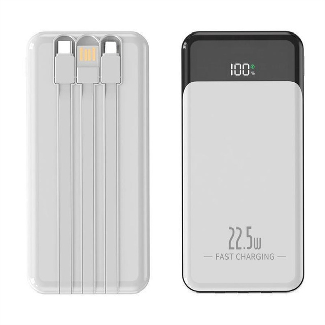New Product 10000mah, 20000mah Mobile Power Fast Charging Portable Mobile Power Built-in Battery 3 Data Cables