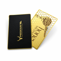 Tarjeta de Visita de Acero Inoxidable de Lujo Personalizada de Alta Calidad con NFC, Metal de 0.8mm de Grosor, Diseño Hueco y Grabado