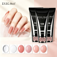 Gel Poly UV de Construction d'Ongles Marque Privée OEM ODM, Gel d'Extension d'Ongles à Dissoudre, Commande en Gros pour Salons de Manucure