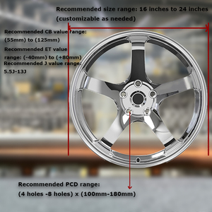 Zw Bán Buôn Chất Lượng Cao Cho BMW 6061 17 20 Inch 22X12 Giả Mạo Lõm Chrome Hợp Kim Tùy Chỉnh 5X112 Xe 5X120 Bánh Xe - Product Image 3