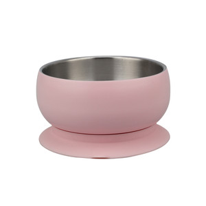 ชามขนมโลหะสำหรับป้อนอาหารเด็ก ชามเด็กเล็กพร้อมฐานดูดซิลิโคนแบบถอดได้ - Product Image 1