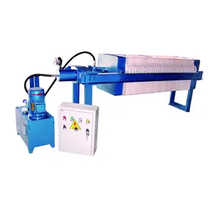 Equipo de tratamiento de aguas residuales máquina de deshidratación de barro de construcción prensa de filtro hidráulico automático