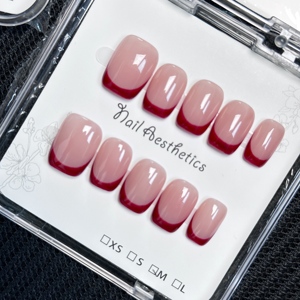 <span class=keywords><strong>Uñas</strong></span> Postizas Francesas Naturales OEM/ODM, Paquete <span class=keywords><strong>de</strong></span> 10 Piezas, Forma Cuadrada Corta, Compra al por Mayor, <span class=keywords><strong>Uñas</strong></span> Acrílicas Reutilizables, Venta al por Mayor <span class=keywords><strong>de</strong></span> Fábrica - Product Image 4