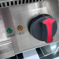 Barbecue au gaz commercial en acier inoxydable certifié CE, à chauffage rapide et facile à nettoyer, pour comptoir
